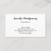 Whimsical Harten en Liefde Letters Patroon Visitekaartje (Achterkant)