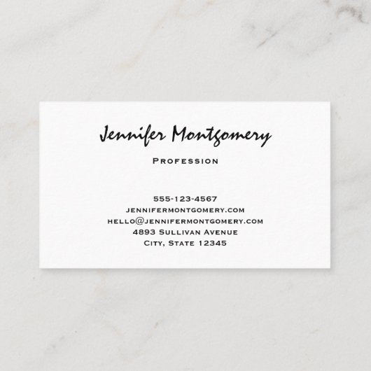 Whimsical Harten en Liefde Letters Patroon Visitekaartje (Achterkant)