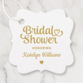 Whimsical Hartletters Bruiloftsshowers Bedankjes Labels (Voorkant)