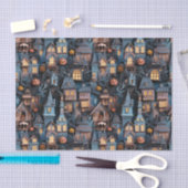 Whimsical Haunted House Halloween Tissuepapier (Craft)