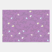 Whimsical Heart Branches Trio Trio Inpakpapier Vel (Voorkant)