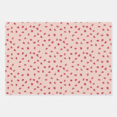 Whimsical Heart Doodles Inpakpapier Vel (Voorkant 2)