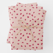 Whimsical Heart Doodles Inpakpapier Vel (In situ)