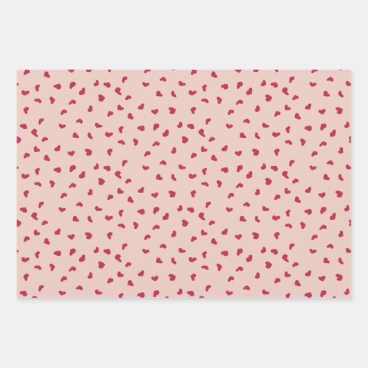 Whimsical Heart Doodles Inpakpapier Vel (Voorkant)