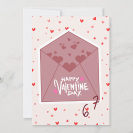 Whimsical Heart Envelope Gelukkig Valentijnsdag Gr Feestdagenkaart