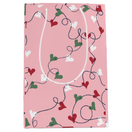Whimsical Heart Garland Giftzak  Medium Cadeauzakje