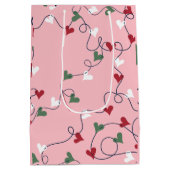 Whimsical Heart Garland Giftzak Medium Cadeauzakje (Achterkant)