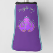 Whimsical Heart gepersonaliseerd Golfheadcover (Draai 90)