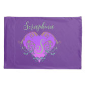 Whimsical Heart gepersonaliseerd Kussensloop (Achterkant-Links)