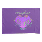 Whimsical Heart gepersonaliseerd Kussensloop (Voorkant-Rechts)