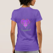 Whimsical Heart gepersonaliseerd T-shirt (Achterkant)
