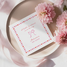Whimsical Heart Lijst Bow Baby shower