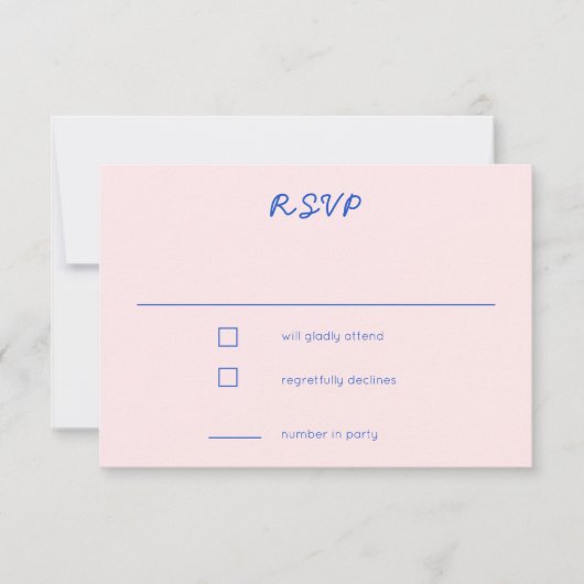 Whimsical Heart Locket Doodle Sketch CUSTOM RSVP Kaartje (Voorkant)