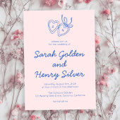 Whimsical Heart Locket Doodle Sketch Modern CUSTOM Kaart