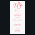 Whimsical Heart Locket Doodle Sketch Modern CUSTOM Menu<br><div class="desc">Gebruik deze lieve grillige menukaarten voor uw bruiloft, verlovingsfeest, vrijgezellenfeest of ander evenement. Hand getekend door mij voor jou. Volledig bewerkbaar, voeg uw eigen tekst of achtergrondkleur toe. Klik op "personaliseren" om de tekst te bewerken, voeg uw eigen aangepaste initialen toe aan de harten en klik vervolgens op "ontwerp bewerken"...</div>