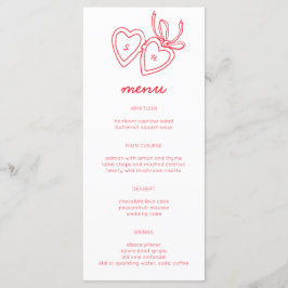 Whimsical Heart Locket Doodle Sketch Modern CUSTOM Menu