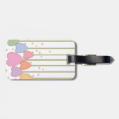 Whimsical Heart Lollipops Bagagelabel (Achterkant horizontaal)