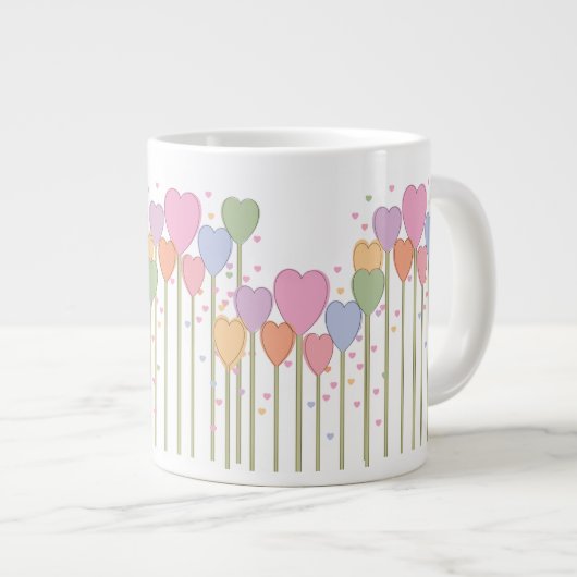Whimsical Heart Lollipops Grote Koffiekop (Voorkant rechts)
