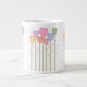 Whimsical Heart Lollipops Grote Koffiekop