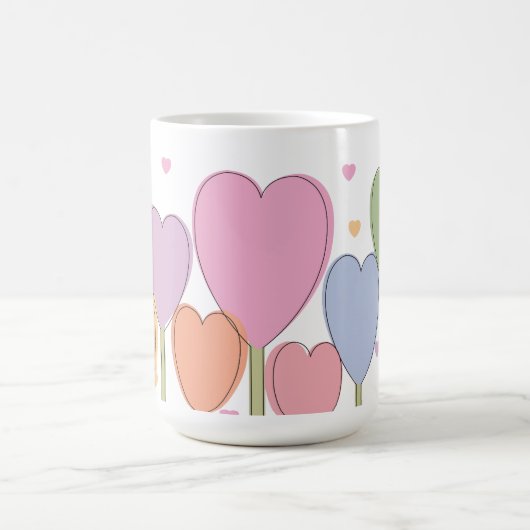 Whimsical Heart Lollipops Koffiemok (Center)