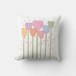 Whimsical Heart Lollipops Kussen