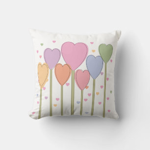 Whimsical Heart Lollipops Kussen