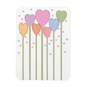 Whimsical Heart Lollipops Magneet