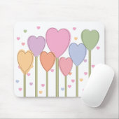 Whimsical Heart Lollipops Muismat (Met muis)