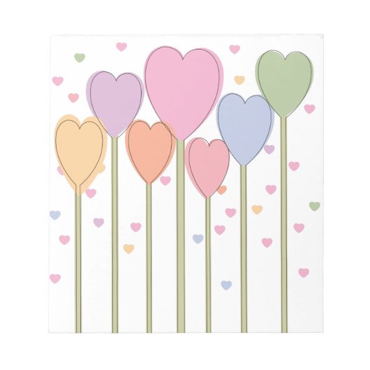 Whimsical Heart Lollipops Notitieblok (Voorkant)