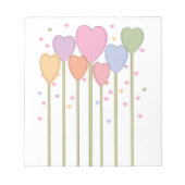 Whimsical Heart Lollipops Notitieblok (Voorkant)