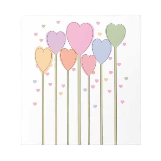 Whimsical Heart Lollipops Notitieblok (Voorkant)