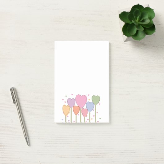 Whimsical Heart Lollipops Post-it® Notes (Kantoor)