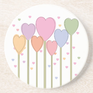 Whimsical Heart Lollipops Zandsteen Onderzetter