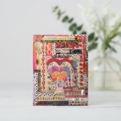 Whimsical Heart Paper Art Wenskaart Kaart (Staand voorkant)