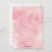 Whimsical Heart Roze Waterverf Vrijgezellenfeest Kaart (Achterkant)