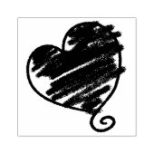 Whimsical Heart Rubberstempel (Afrduk)