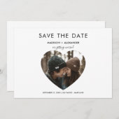 Whimsical Heart Save The Date Photo (Voorkant / Achterkant)