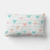 Whimsical Heart Striped Kussen (Voorkant)