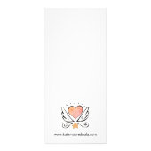 Whimsical Heart & Wings Doula of Midechtgenote op Reclamekaart (Achterkant)