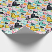 whimsical heart wrapping paper cadeaupapier (Hoek)