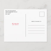 Whimsical Hearts and Love Letters Verjaardag Uitno Uitnodiging Briefkaart (Achterkant)