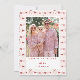 Whimsical Hearts Happy Valentine's Day Photo Card Feestdagenkaart