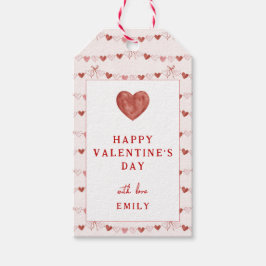 Whimsical Hearts Happy Valentine's Day Tags Cadeaulabel