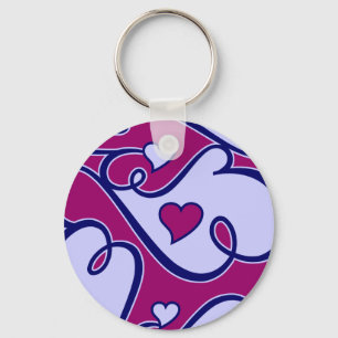Whimsical Hearts key chain Sleutelhanger