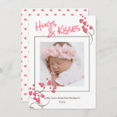 Whimsical Hearts knuffels en kussen Valentijn Feestdagenkaart (Voorkant / Achterkant)