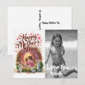 *~* Whimsical Hearts Moederdag AP72 Foto Feestdagenkaart (Voorkant / Achterkant)