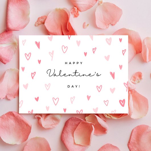Whimsical Hearts Valentijnsdag Briefkaart