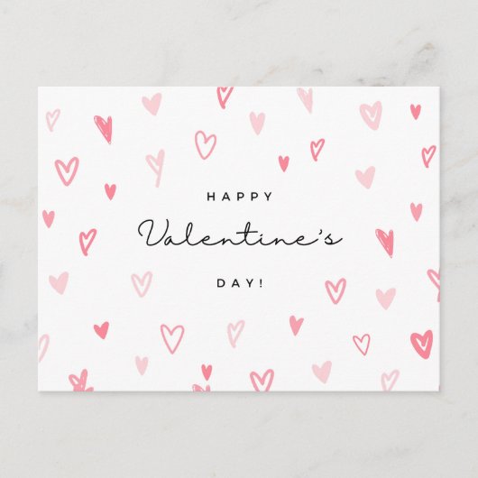 Whimsical Hearts Valentijnsdag Briefkaart (Voorkant)