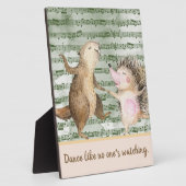 Whimsical Hedégel & Beaver Dance Tabletop Fotoplaat (Zijkant)