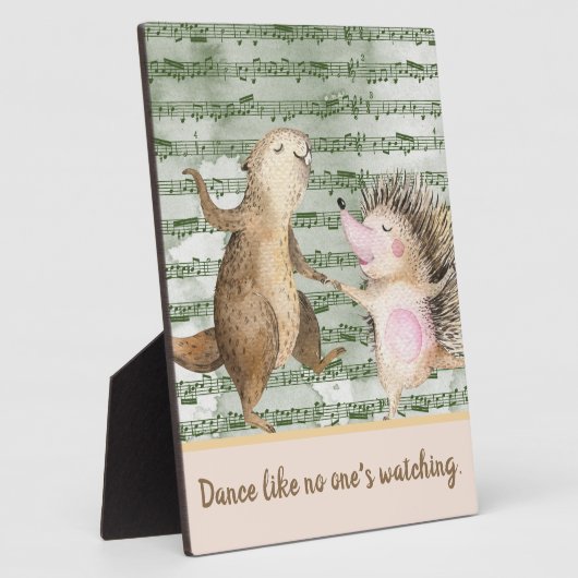 Whimsical Hedégel & Beaver Dance Tabletop Fotoplaat (Zijkant)